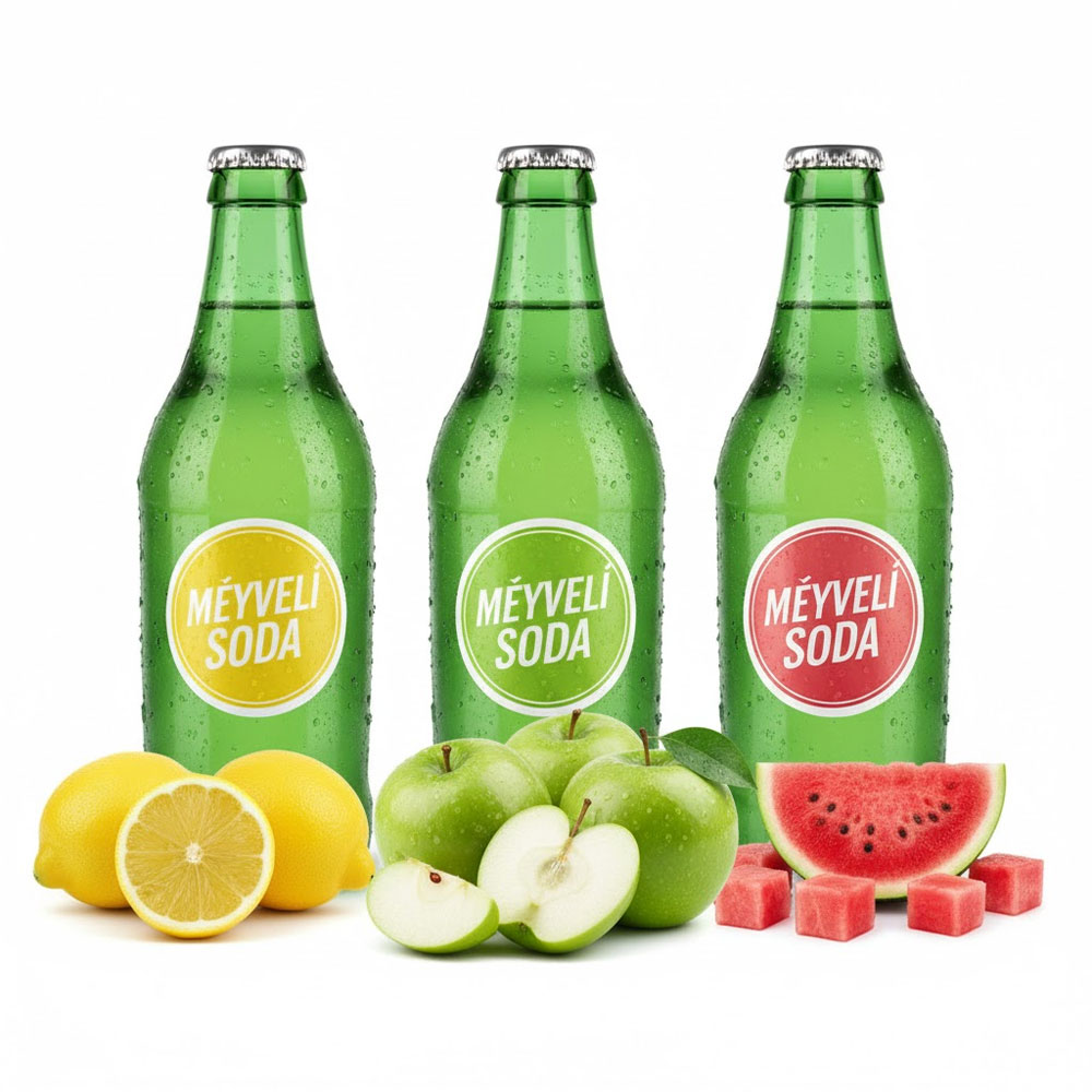 Meyveli Soda ( Limon, Elma, Karpuz)